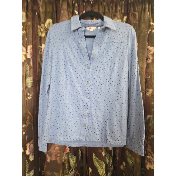 Boden Button Front Knit Size 12 Polka Dot - Picture 5 of 12